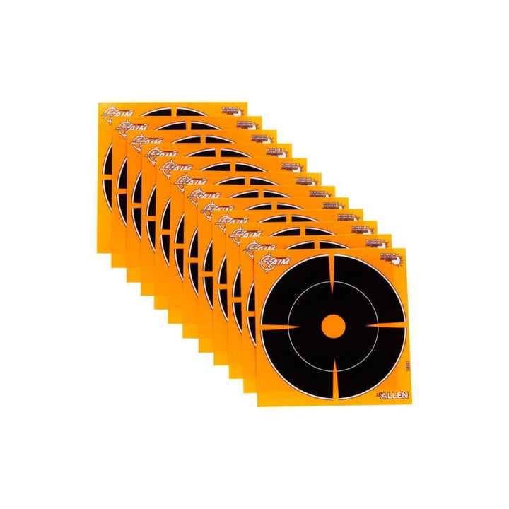 Allen EZ Aim Adhesive Splash 6 Inch Bullseye Target 12 Pack