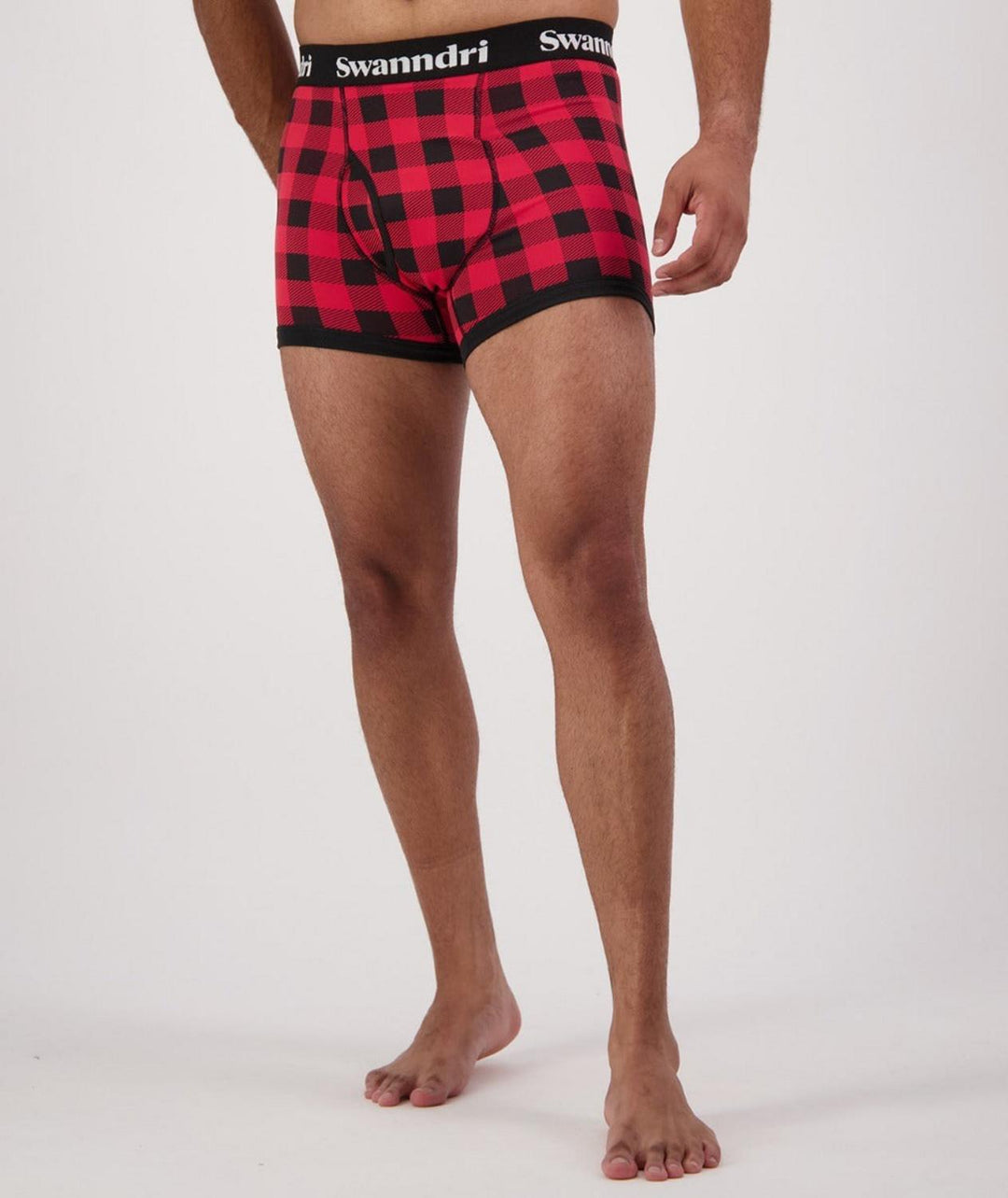 Swanndri Men's Underwear - Organic Cotton Check Boxer Briefs
