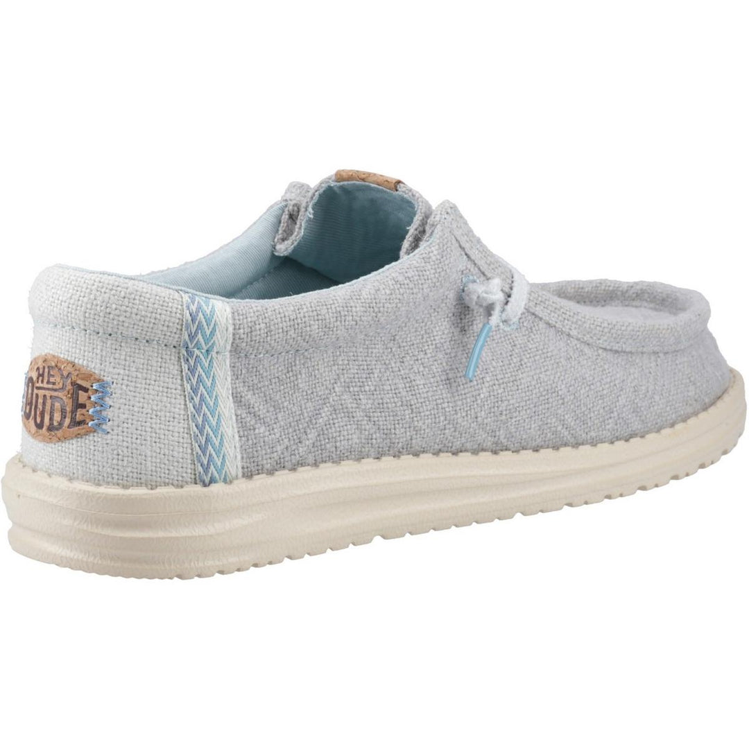 HEYDUDE Wally Jute Shoes Cloud Blue/Dawn Blue
