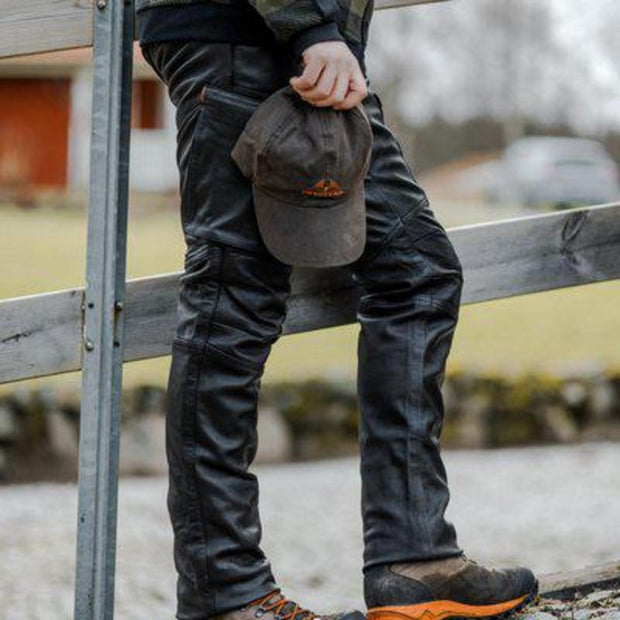 SwedTeam Bull Pro Leather Trousers Brown