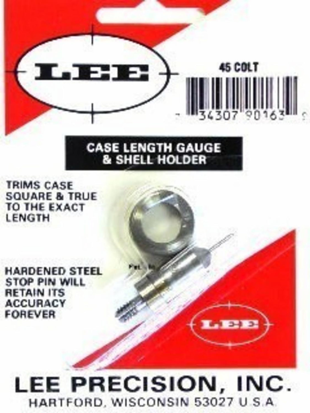 Lee Precision 45 Colt Case Length Gauge and Shell Holder