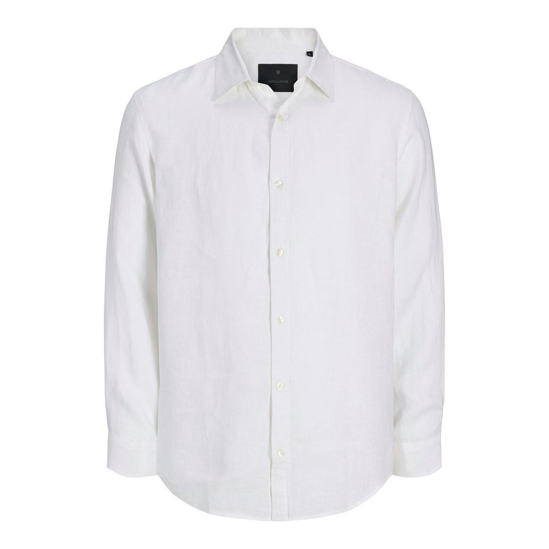 Jack & Jones Jack & Jones linen shirt in White Bright White