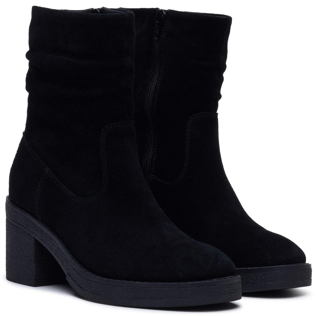 Flora Ruched Boot BLACK