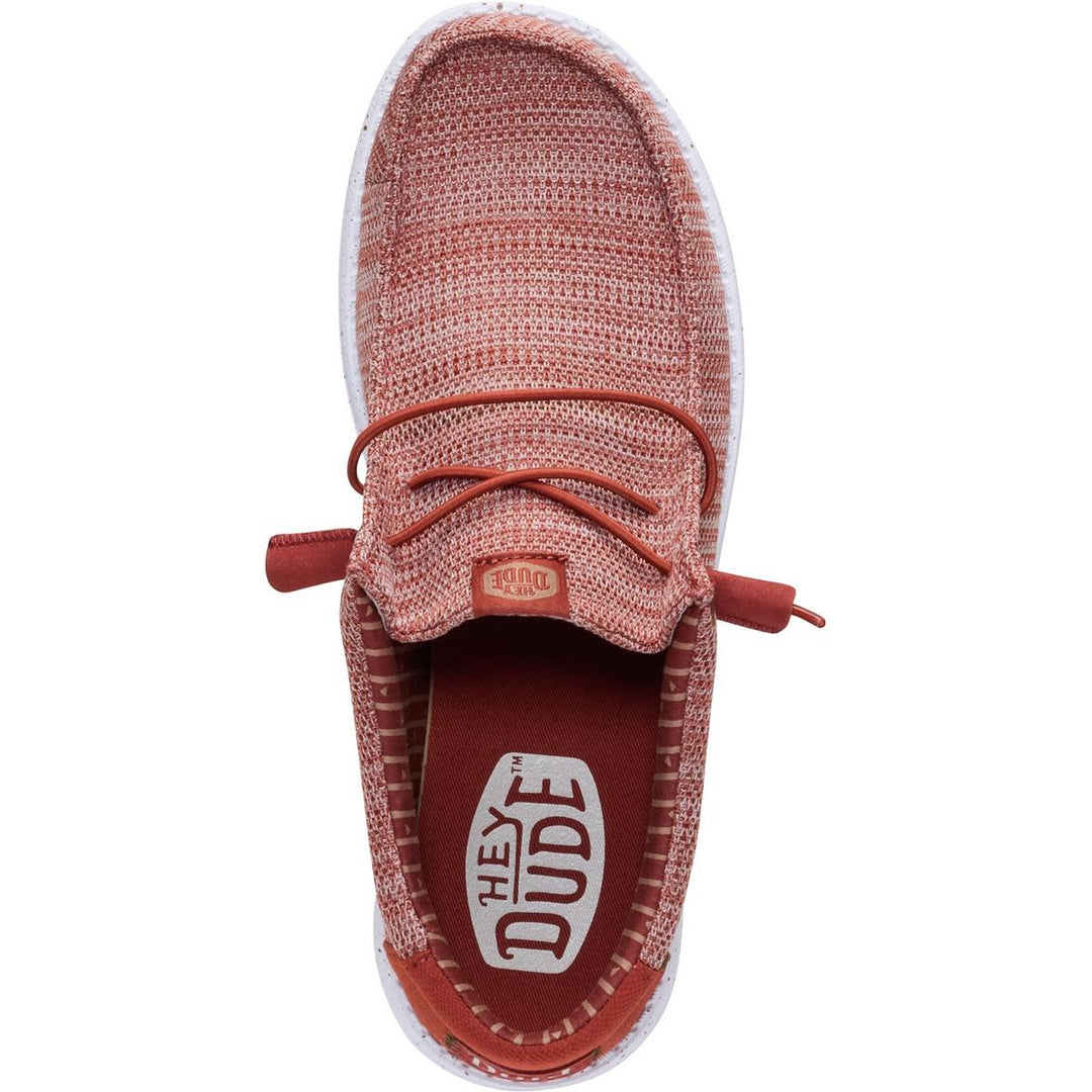 HEYDUDE Wally Stretch Sox Slip on Shoe Burnt Red/Multi
