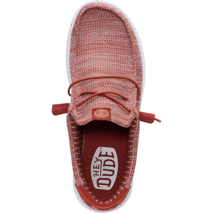 HEYDUDE Wally Stretch Sox Slip on Shoe Burnt Red/Multi
