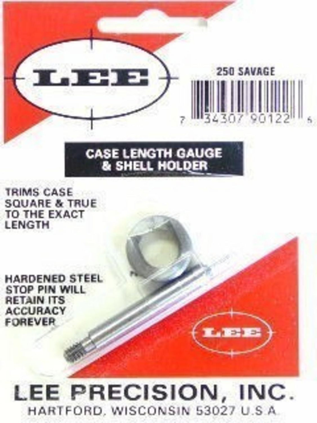 Lee Precision 250 Savage Case Length Gauge and Shell Holder