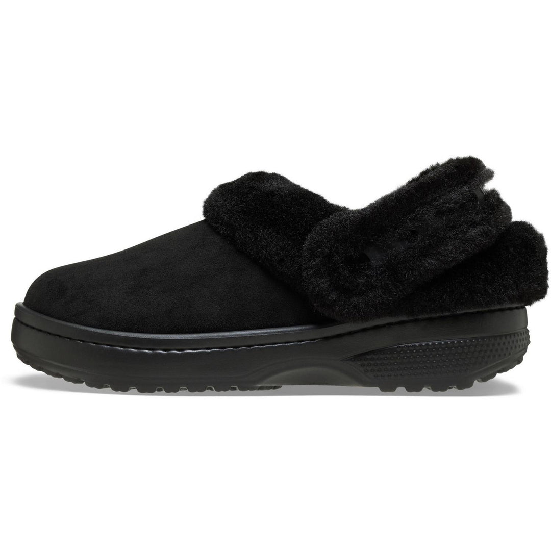 Unfurgettable Vegan Suede Clog Black