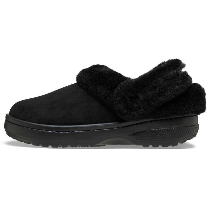 Unfurgettable Vegan Suede Clog Black
