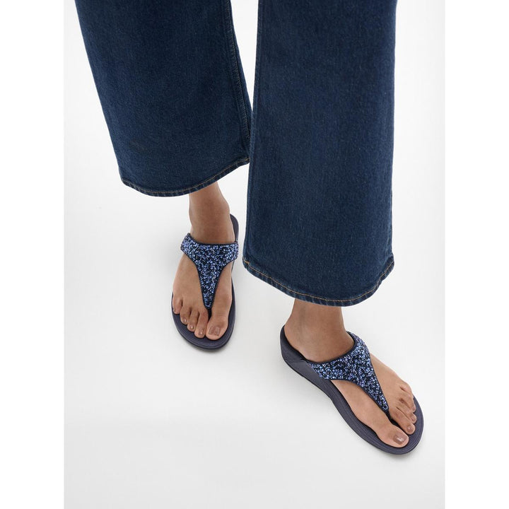 Fitflop Lulu Toe Post Hotfix Sandal Midnight Navy
