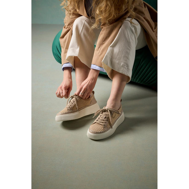Haisley Woven Trainer Taupe