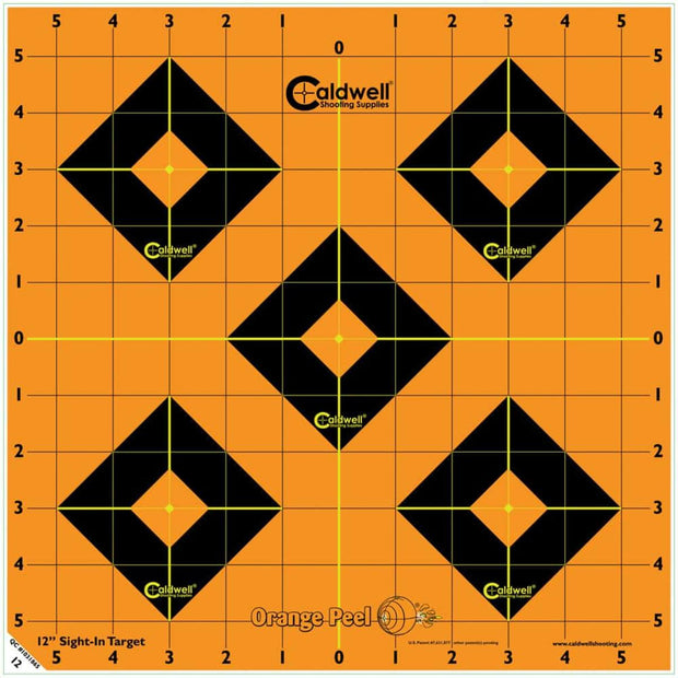Caldwell Orange Peel Sight-In Target 12", 5 Sheets