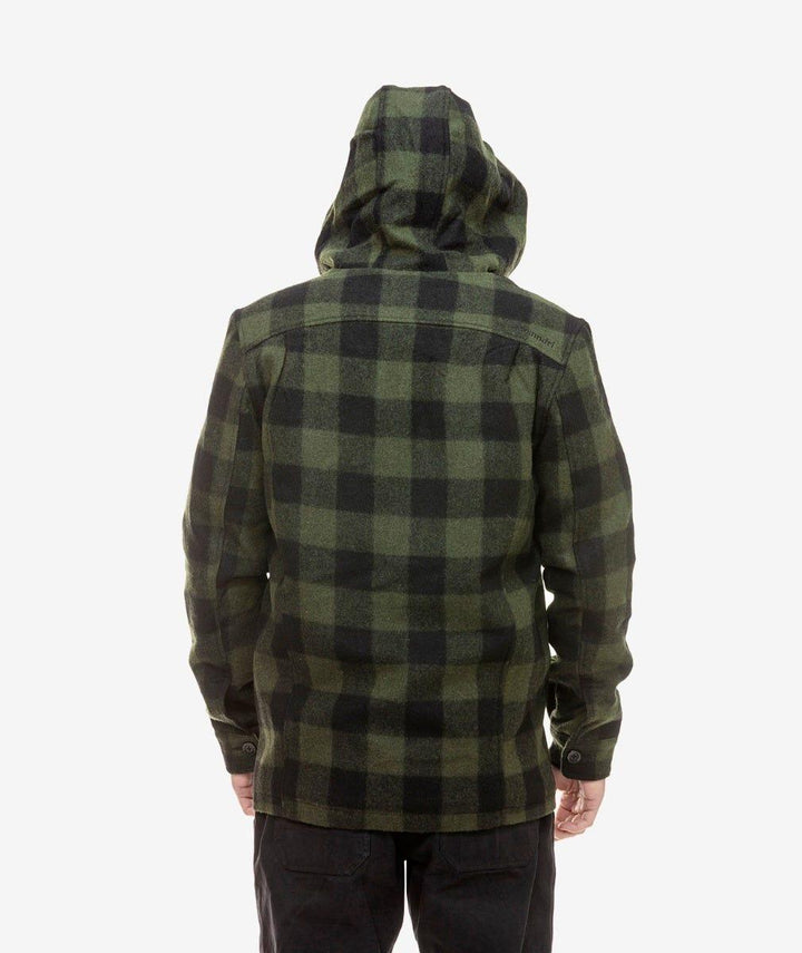 Swanndri Hudson Hoodie Olive/Black Check
