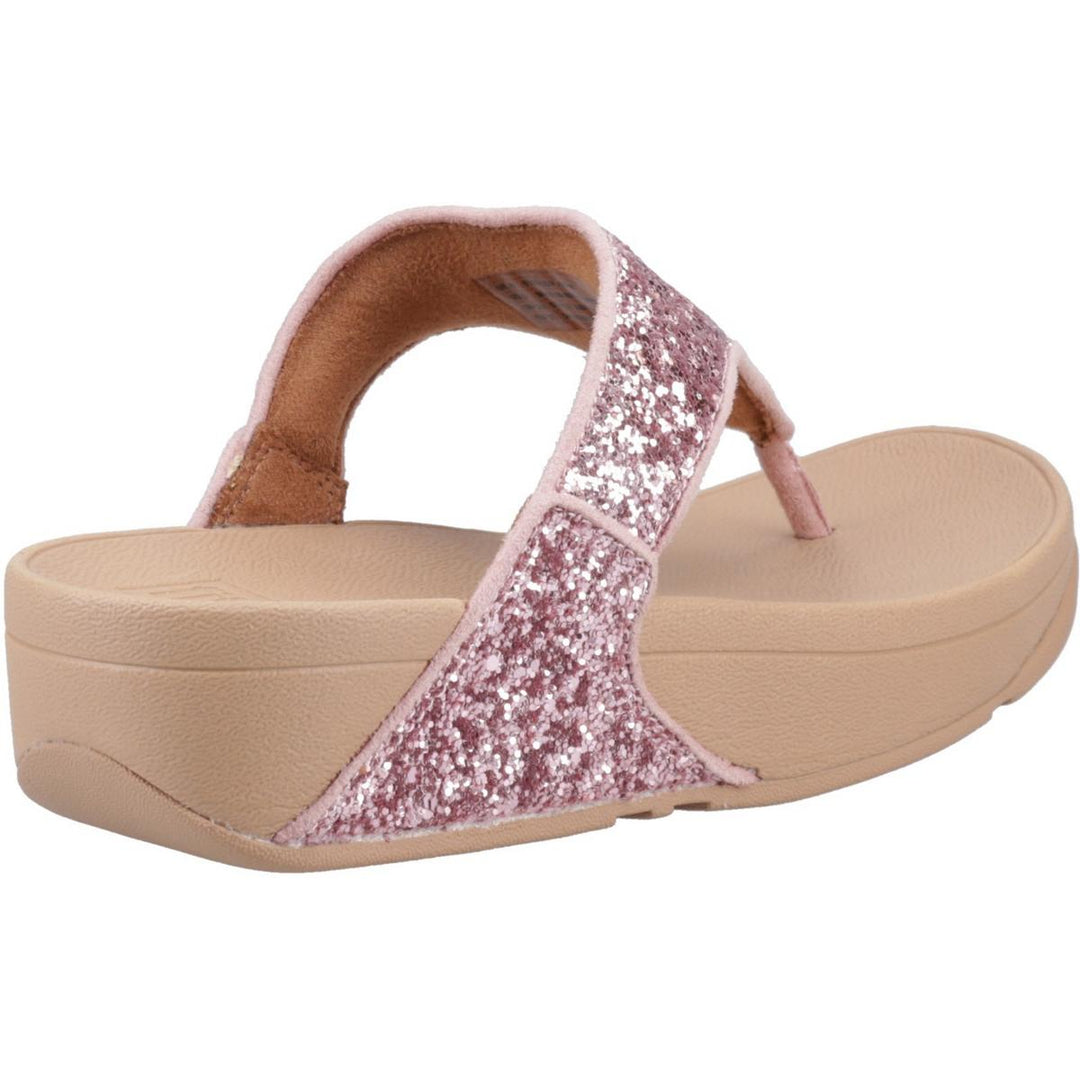 Fitflop Lulu Glitter Toe-Post Sandals Metallic Soft Blush
