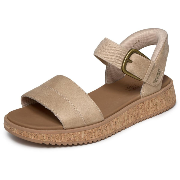 Skechers Bobs Sun Vibe Be Corky Sandal Natural