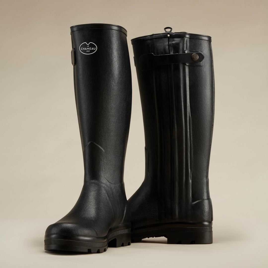 Le Chameau Men's Chasseur Leather Lined Wellington Boot