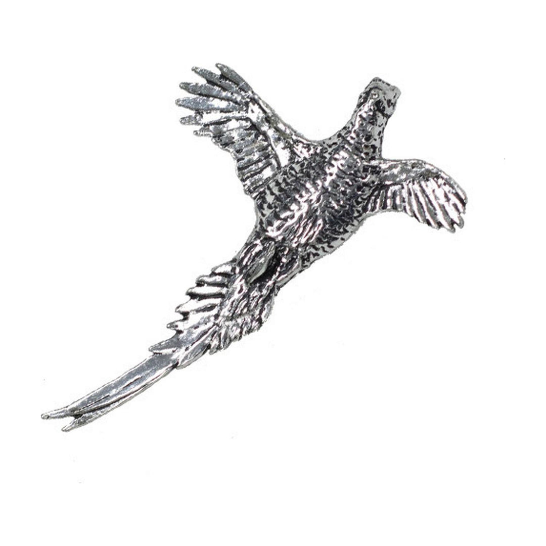 Bisley Pewter Pin No.51 Springing Pheasant Lapel Pin