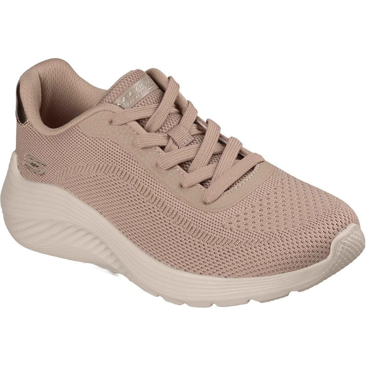 Skechers Bobs Squad Waves Current Look Trainers Taupe