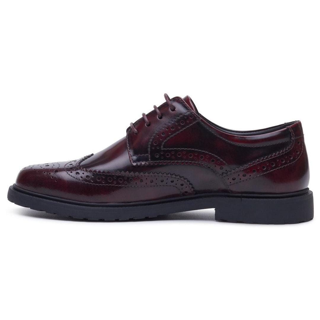 Verity Hi-Shine Brogue Plum