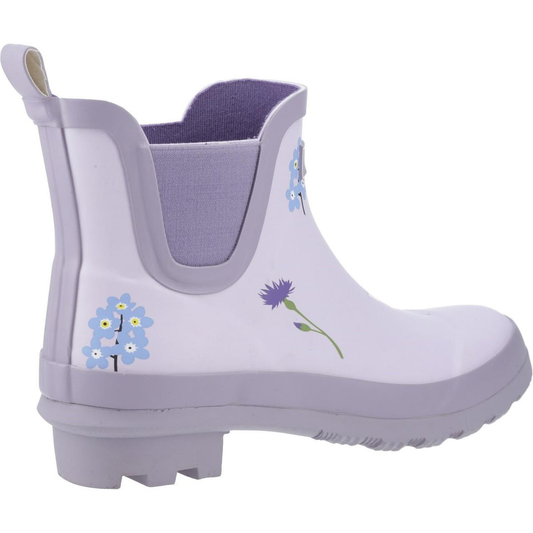 Cotswold Wildflower Ankle Wellingtons Lilac