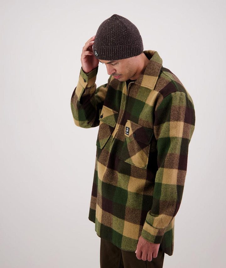 Swanndri Men's Ranger Wool Bushshirt with Zip-up Front