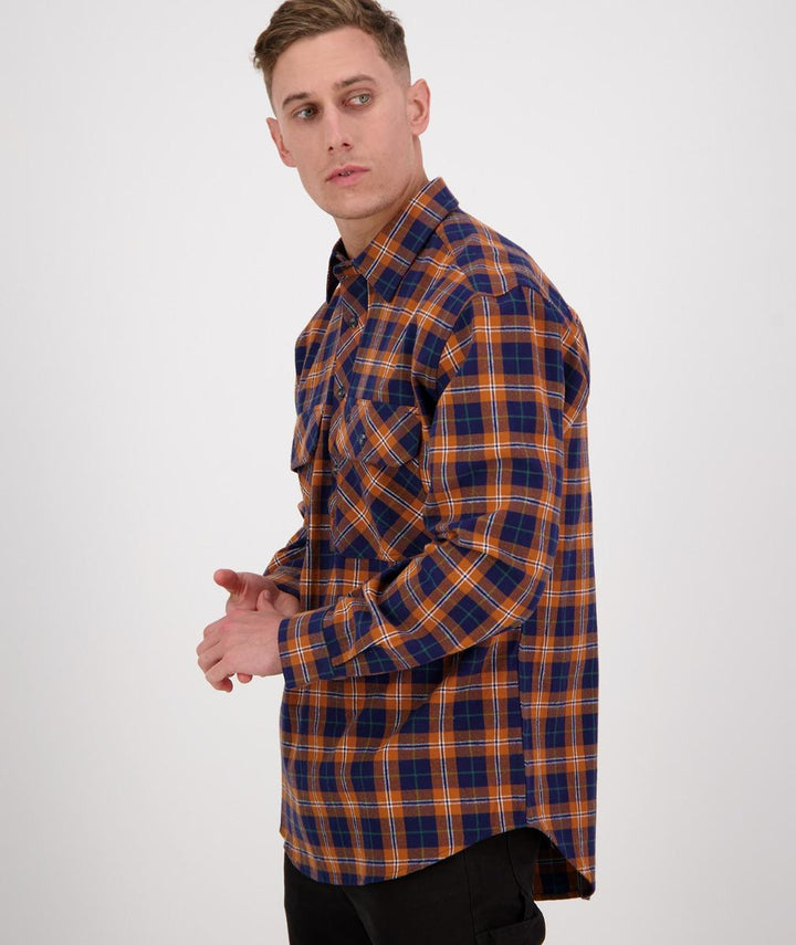 Swanndri Barn Shirt Burnt Orange