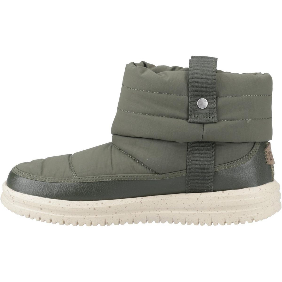 HEYDUDE Camden Cuff Nylon Quilt Boot Dark
