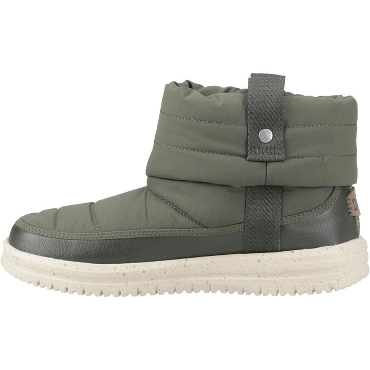HEYDUDE Camden Cuff Nylon Quilt Boot Dark