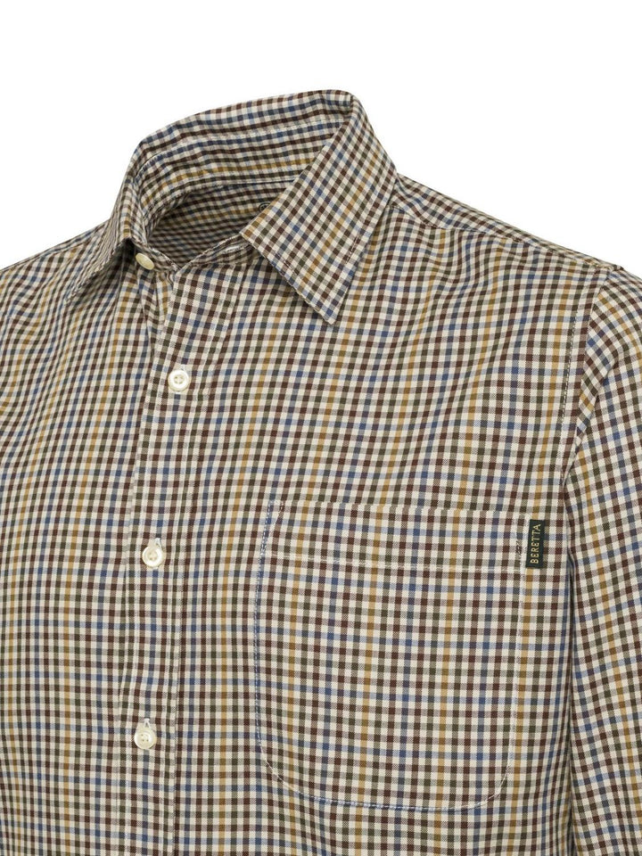Beretta Bryggen Cotton Shirt Apricot & Bordeaux – view 5
