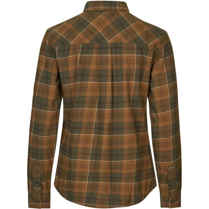 Seeland Skye Flannel Shirt Grizzly Brown/Terracotta Check
