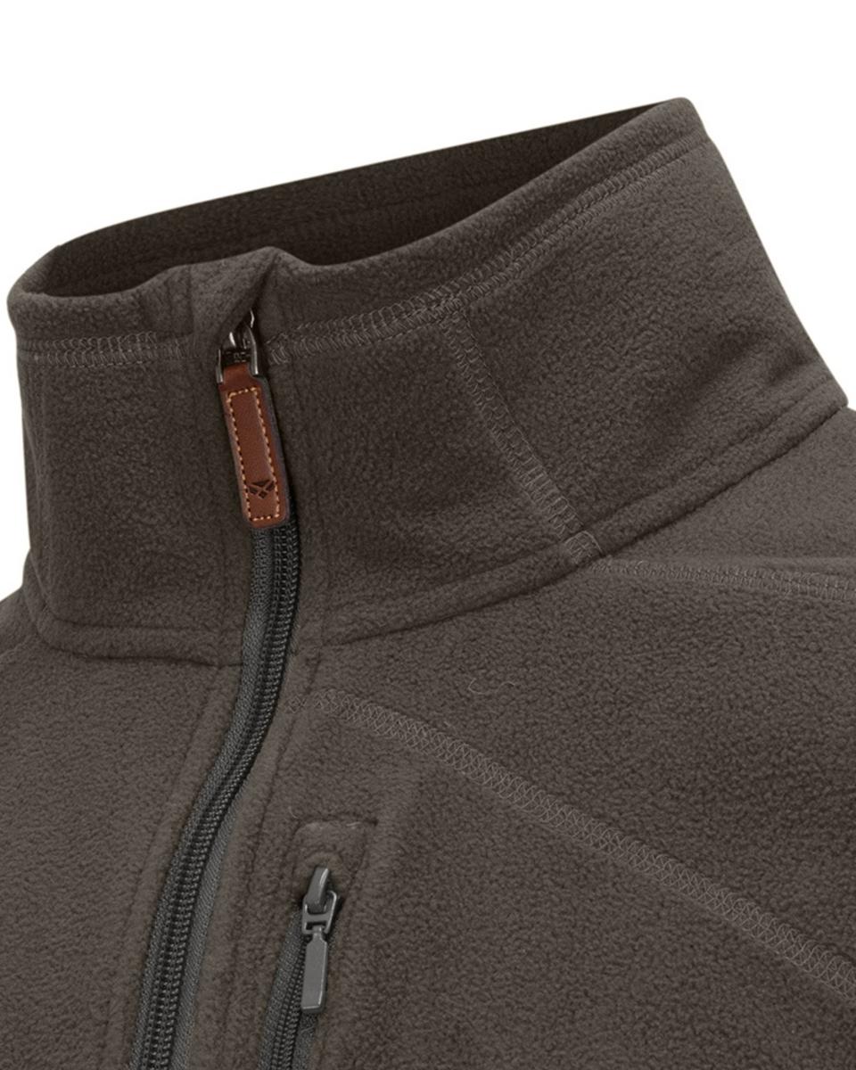 Hoggs of Fife Islander Techpro 1/4 Zip Shirt - Beluga – view 3