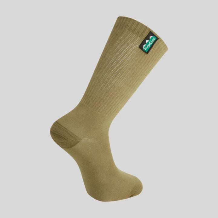 Ridgeline Unisex Cotton Light Work Socks Mid Length 3 pair