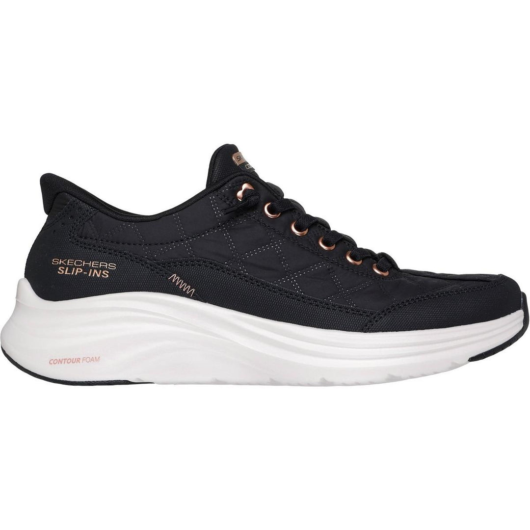 Skechers Contour Foam Golden Hour Trainers Black/Rose Gold