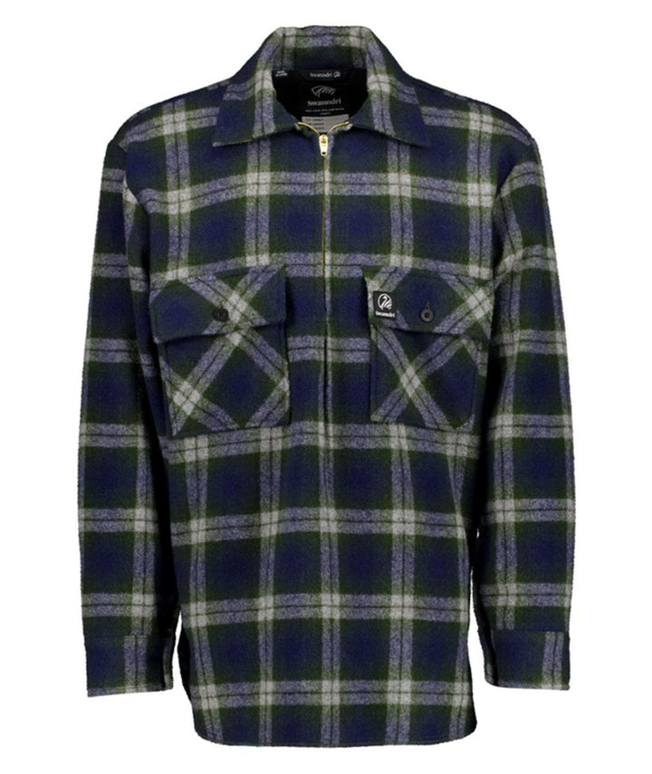 Swanndri Men's Ranger Wool Bushshirt with Zip-up Front