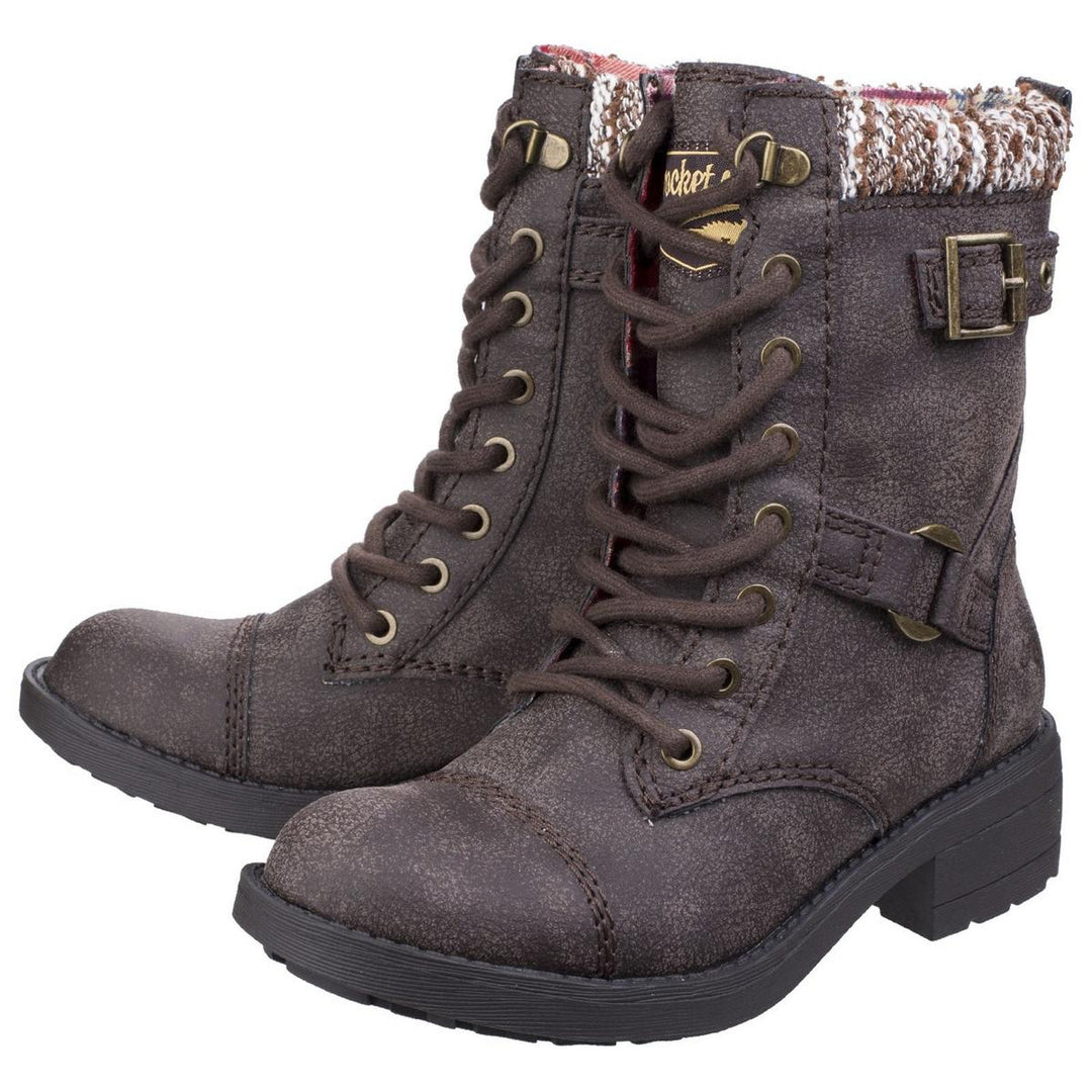 Rocket Dog Thunder Galaxy Biker Boot Brown Galaxy