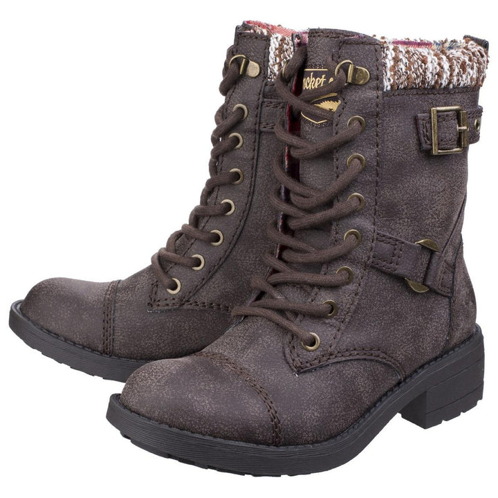 Rocket Dog Thunder Galaxy Biker Boot Brown Galaxy