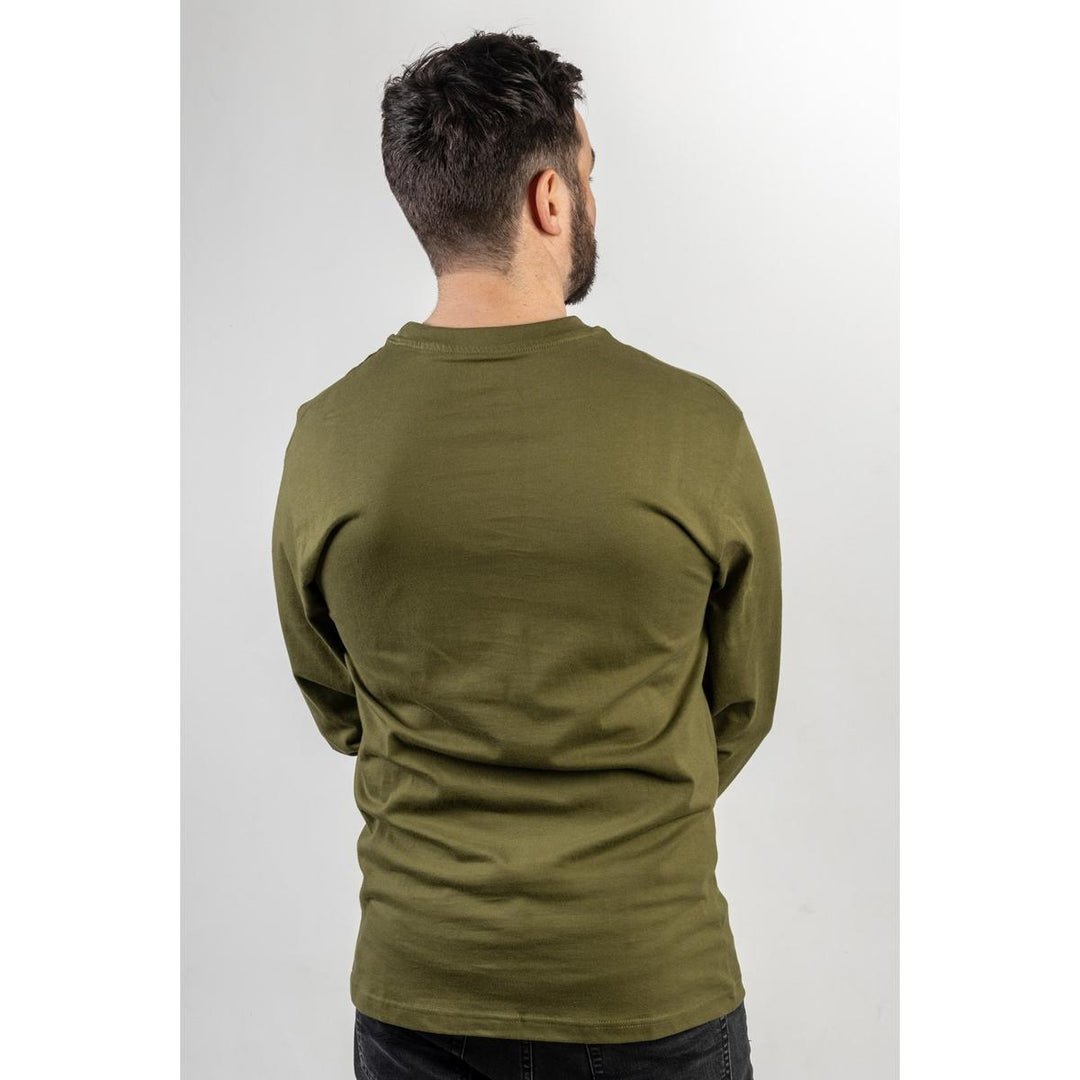 Caterpillar Trademark Banner Long Sleeve T-Shirt Chive