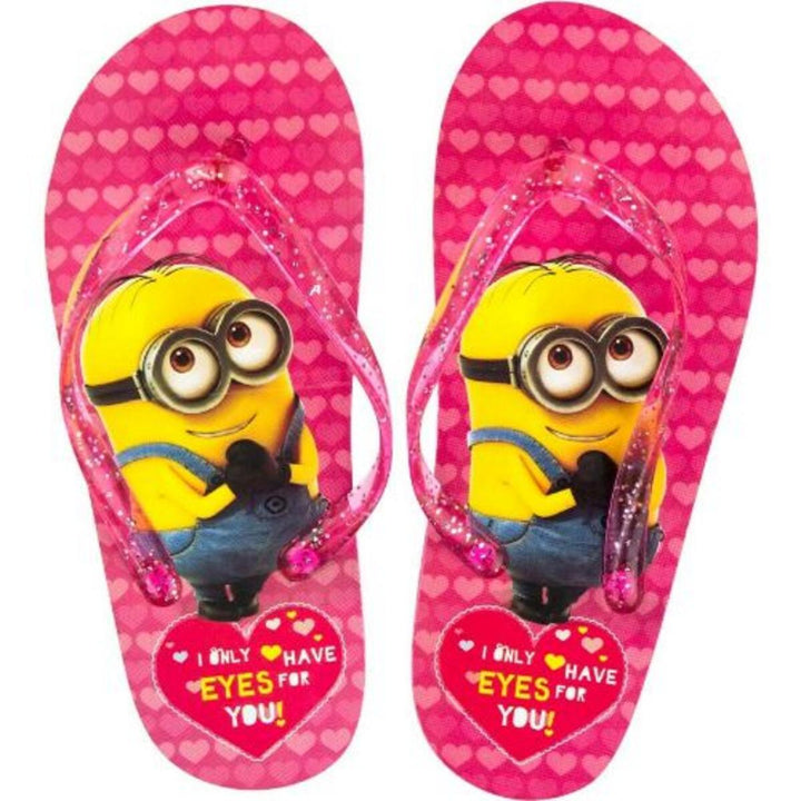 ek Wholesale Girls Licenced Minions Flip Flops