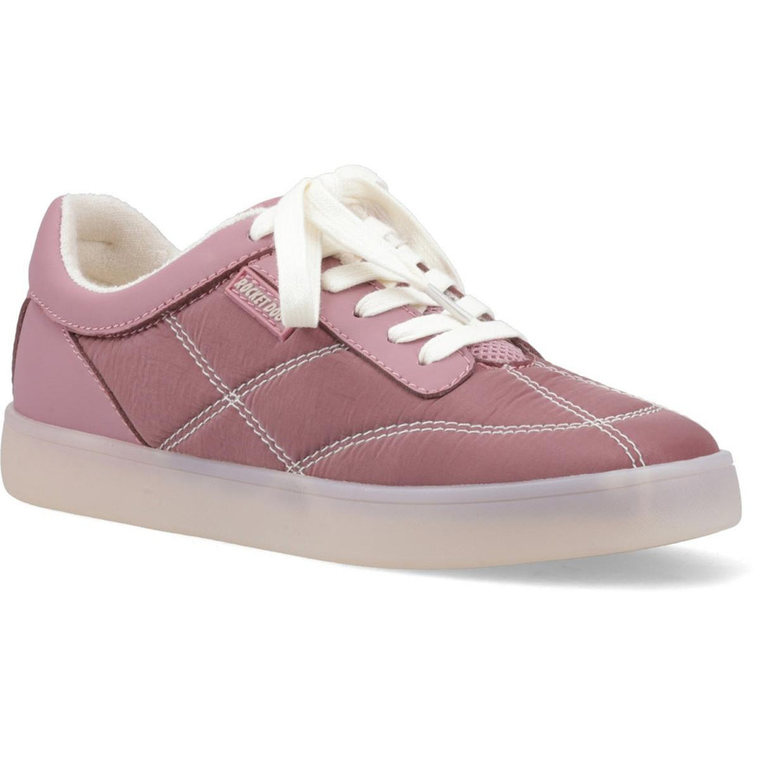 Rocket Dog Kitty Nylon PU Trainers Mauve