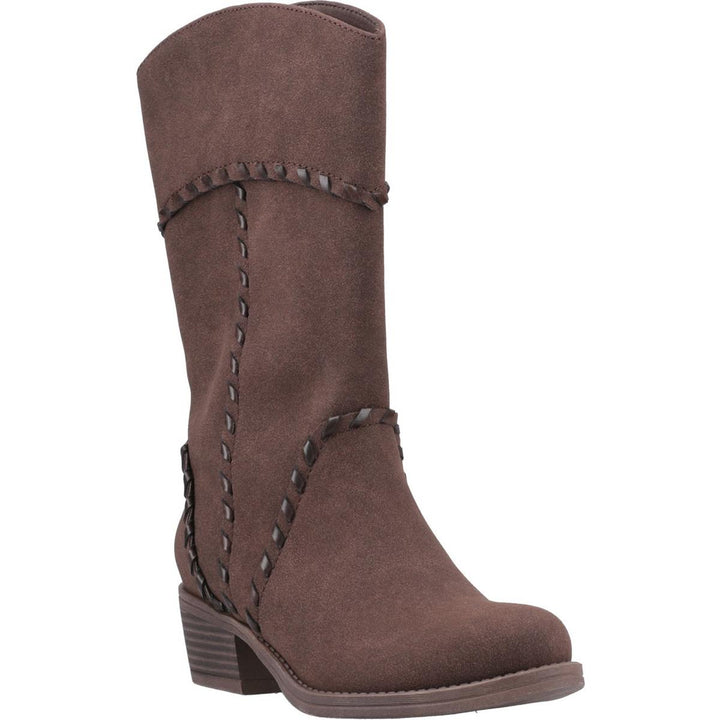 Rocket Dog Rowdy Cowboy Boots Dark Brown