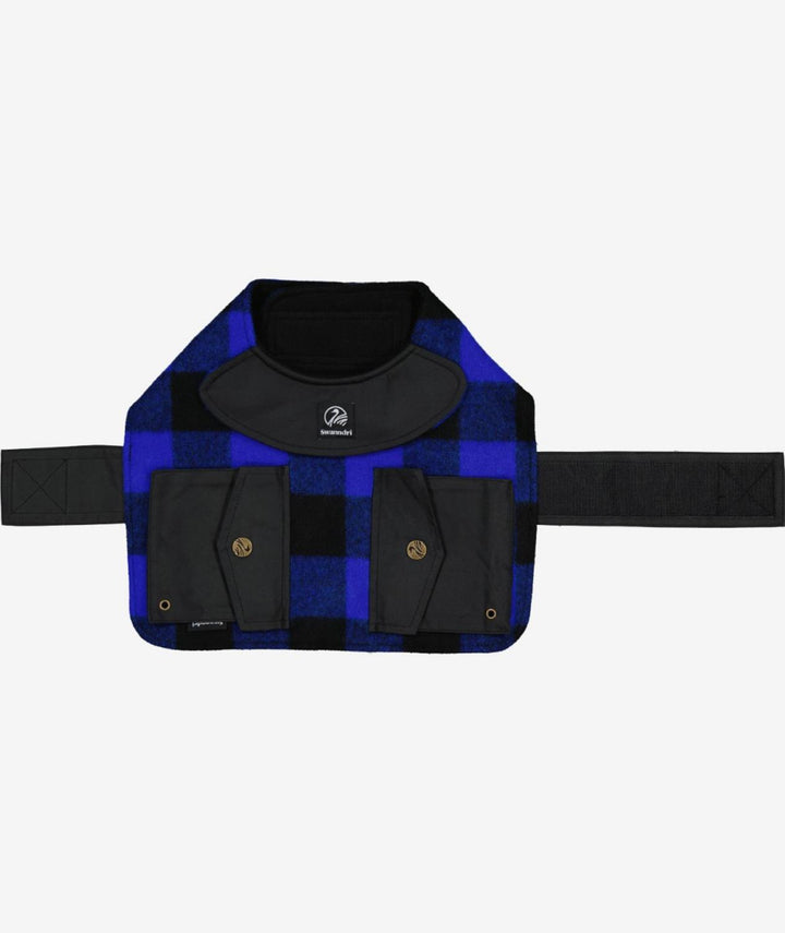 Classic Dog Cover Blue/Black Check