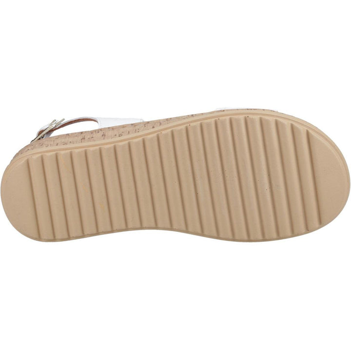 Hush Puppies Ebony Woven Sandal White