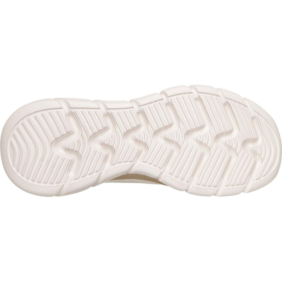 Bobs B Flex Hi Flying Trainers White/Gold Engineered Knit