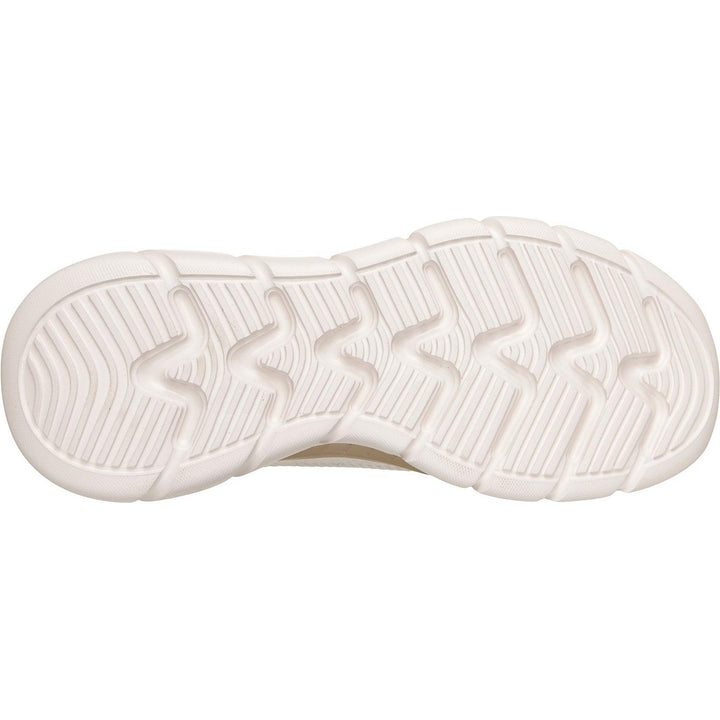 Bobs B Flex Hi Flying Trainers White/Gold Engineered Knit