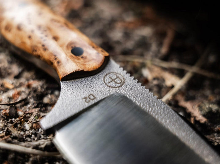 Böker Plus Overnighter Burl Wood Bushcraft Knife