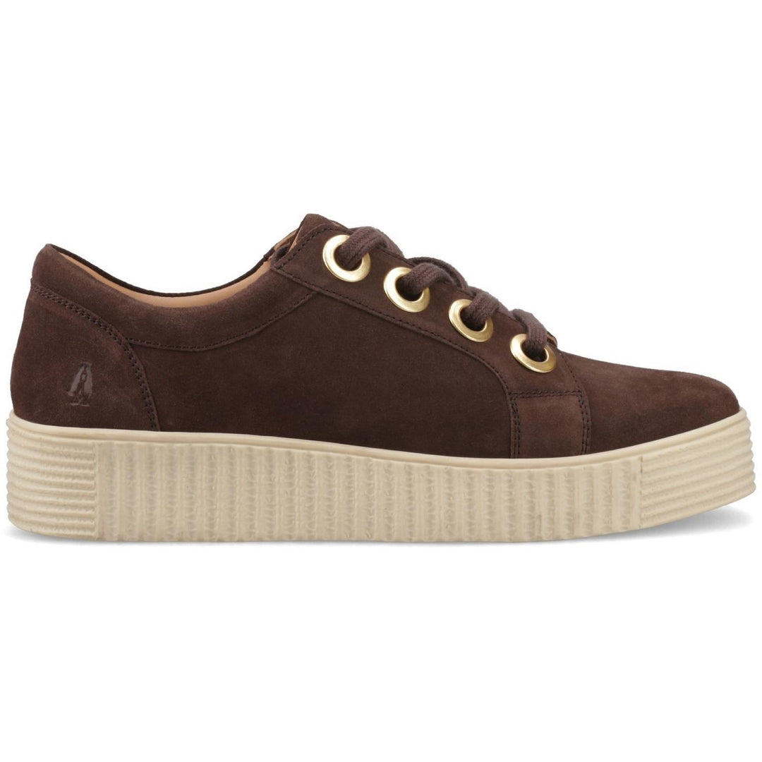 Tamsin Suede Trainer Chocolate