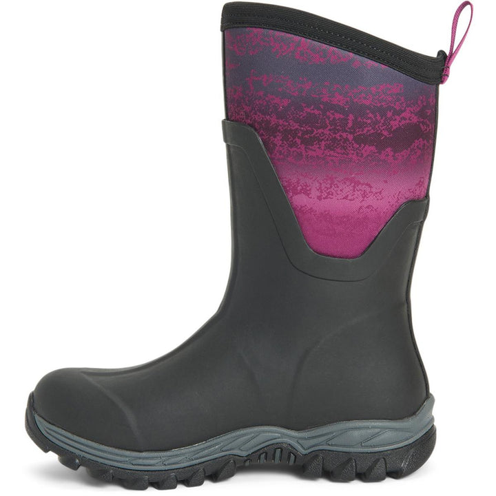 Muck Boots Arctic Sport Mid Wellington Boots Black/Magenta