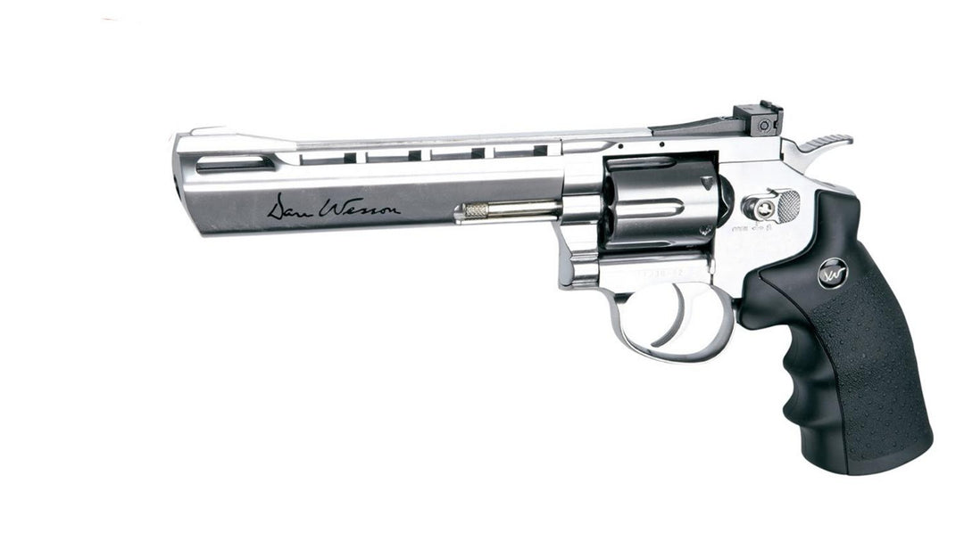 SMK Dan Wesson 6in BB Revolver Air Pistol Silver
