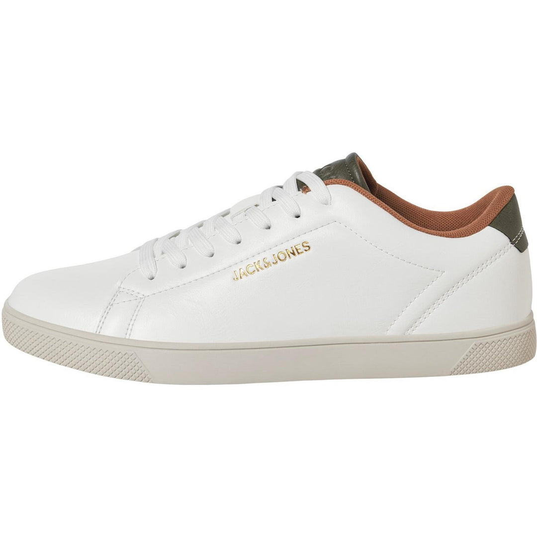 Bosley Trainer with Embossed Branding White - Detail:Olive Night