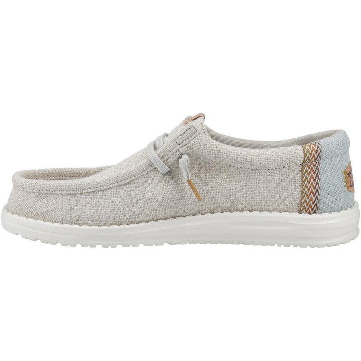 HEYDUDE Wally Jute Shoes Stone Grey/Iceberg Green
