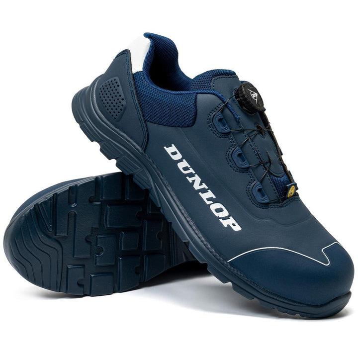 Dunlop Matt Safety Shoes Navy/White